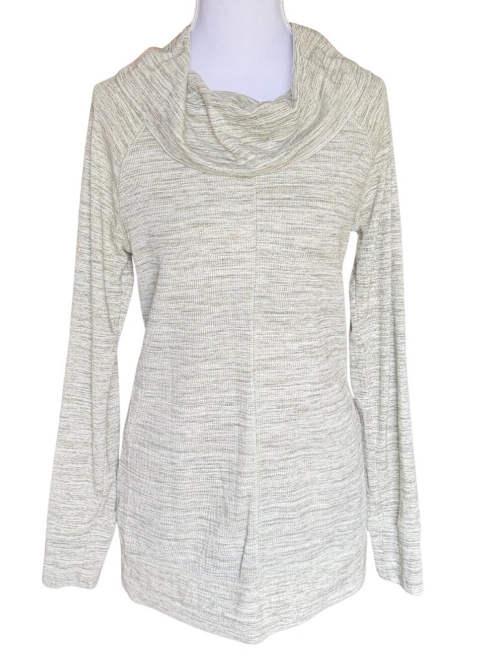 Eddie Bauer Long Sleeve Women’s M Green Cowl Neck Knit Pullover Casual